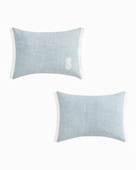 Ocean Bay Pineapple Decorative Pillow - Light Blue
