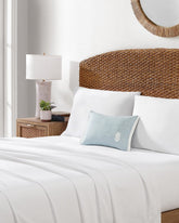 Ocean Bay Pineapple Decorative Pillow - Light Blue