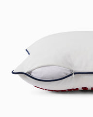 Palm Paradise Decorative Pillow - Blue/Red