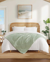 Cool Zone Throw Blanket - Light Green