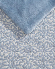 Mirage Medallion Throw Blanket - Blue Canal