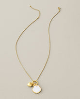 Royal Coast Shell Charm Necklace - Gold