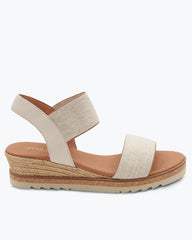 André Assous Neveah Stretch Wedges - Beige
