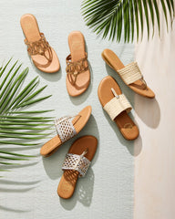 André Assous Nice Metallic Featherweights Sandals - Metallic