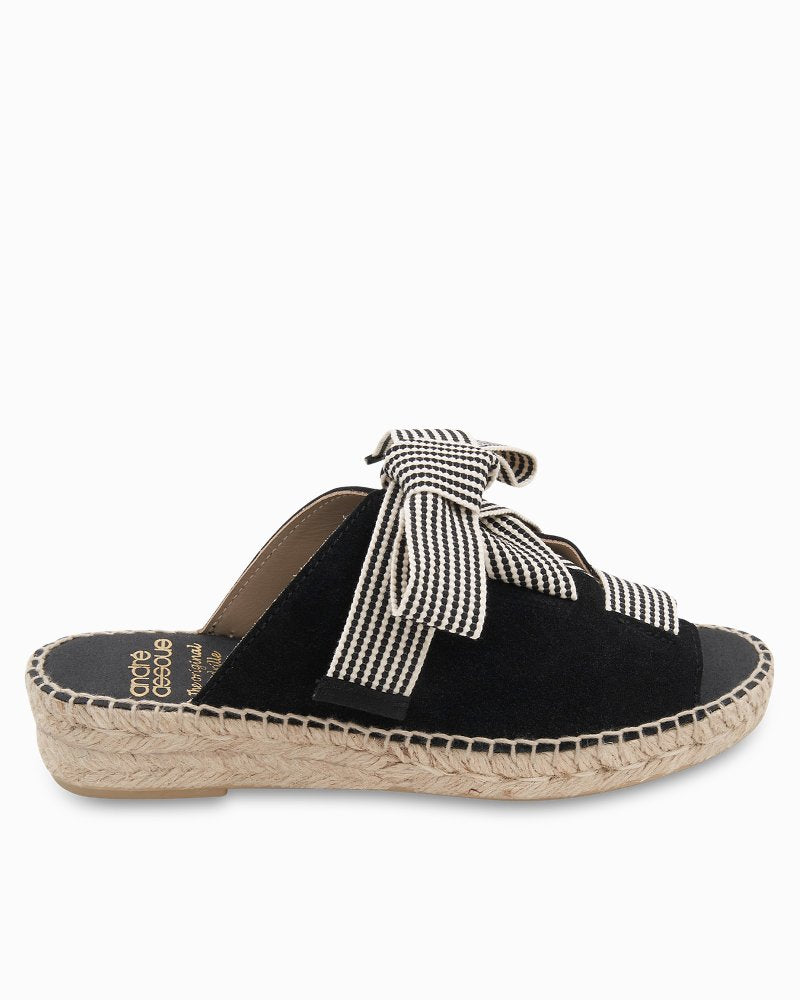 André Assous Cape Suede Sandals - Black