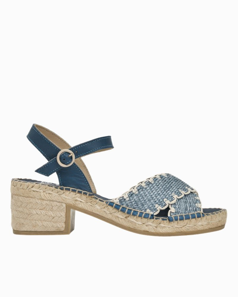 André Assous Calista Chambray Heeled Sandals - Chambray