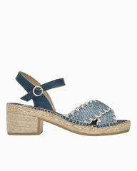 André Assous Calista Chambray Heeled Sandals - Chambray