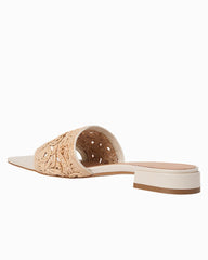 André Assous Jacin Raffia Sandals - Natural/Bone