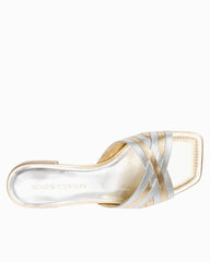 André Assous Jordan Sandals - Metallic Leather