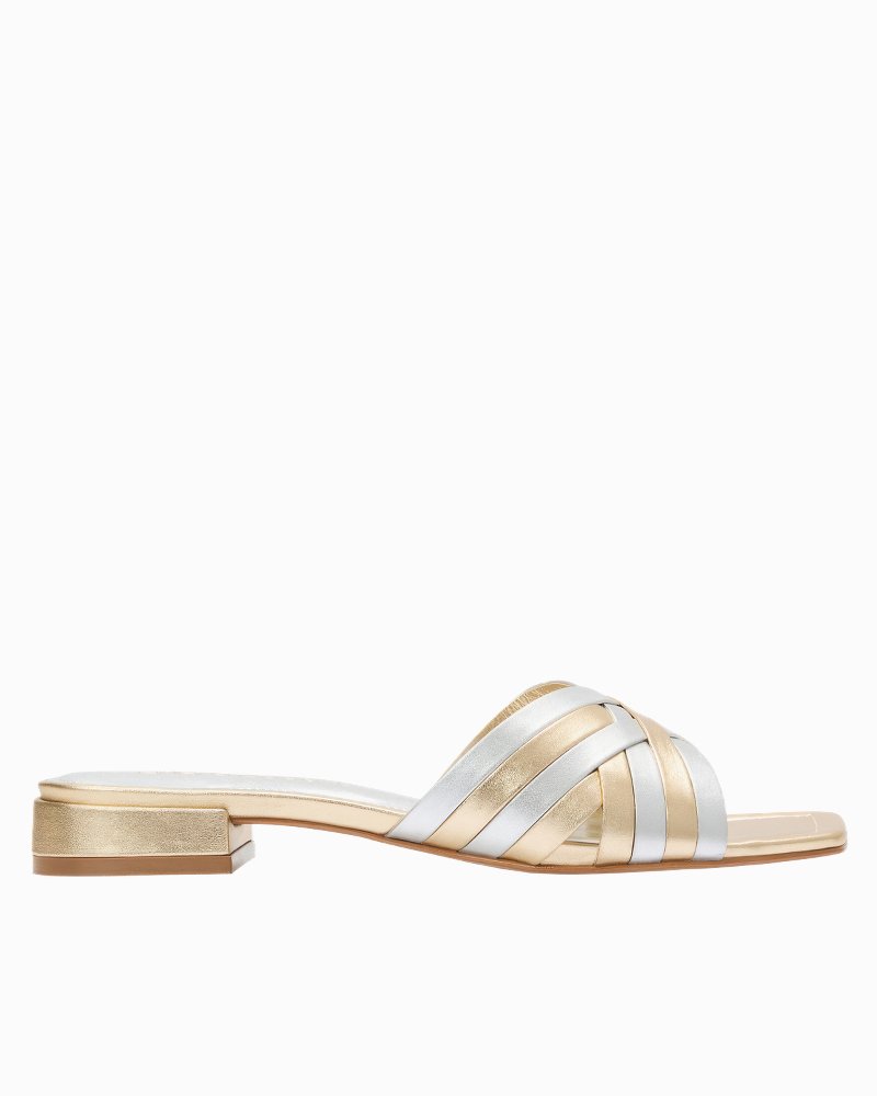 André Assous Jordan Sandals - Metallic Leather