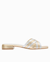 André Assous Jordan Sandals - Metallic Leather