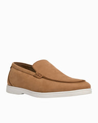 André Assous Maccan Tan Suede Loafers - Tan