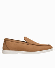 André Assous Maccan Tan Suede Loafers - Tan