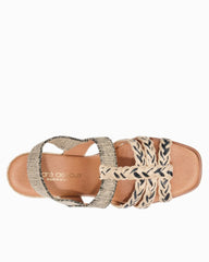 André Assous Maria Wedges - Black/Natural