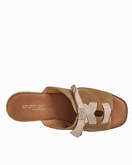 André Assous Mason Suede Wedges - Camel Suede