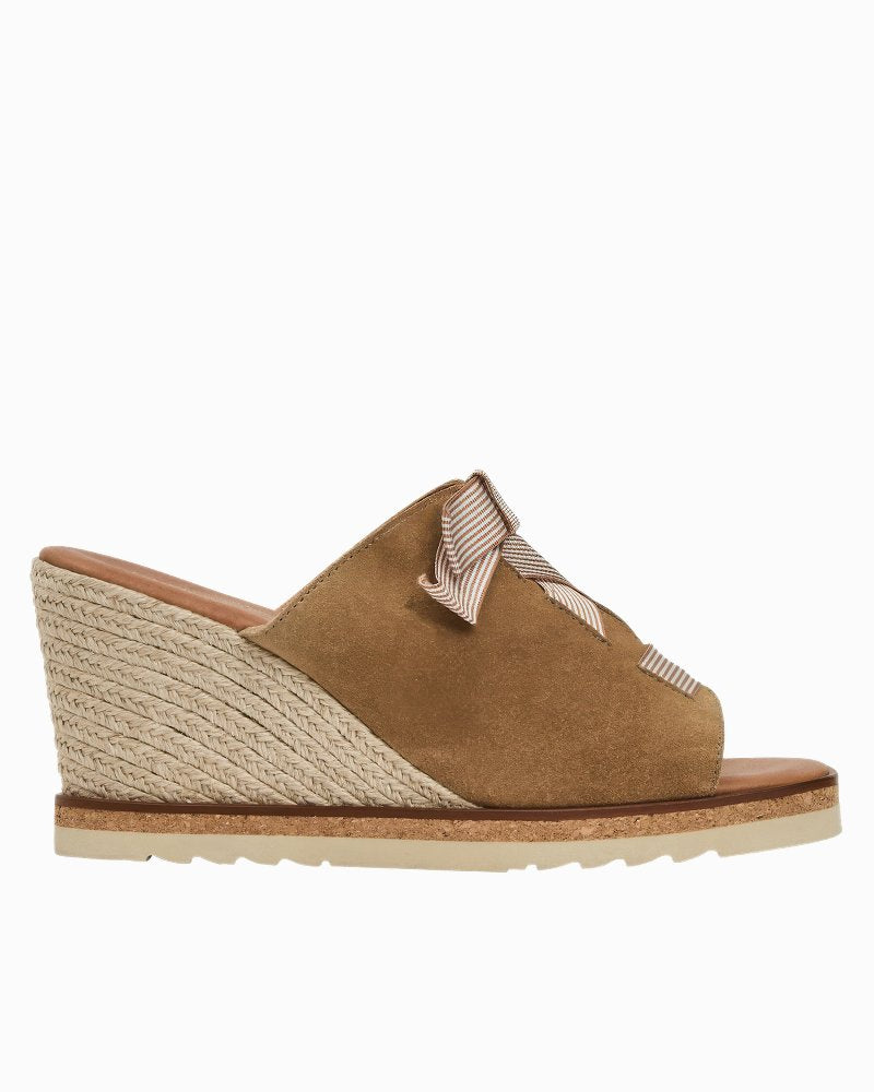 André Assous Mason Suede Wedges - Camel Suede