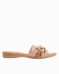 André Assous Neela Raffia Sandals - Cognac Raffia