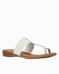 André Assous Neo White Raffia Featherweights Sandals - White Raffia