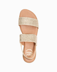 André Assous Nigella Woven Featherweights Sandals - Platino