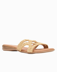 André Assous Nira Featherweights Sandals - Natural Raffia