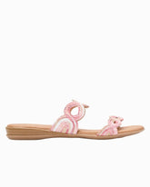 André Assous Nizzie Raffia Featherweights Sandals - Scarlet Multi
