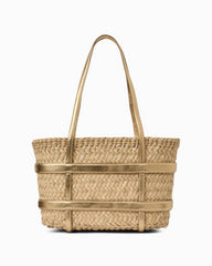 André Assous Marina Bucket Bag - Natural/Gold