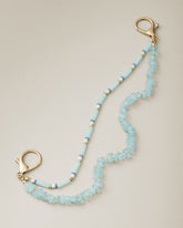 Layered & Beaded Bag Chain - Mint