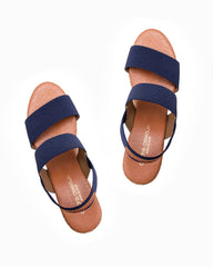 André Assous Allison Wedges - Navy