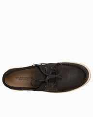 André Assous Allen Brown Suede Boat Shoes - Dark Brown