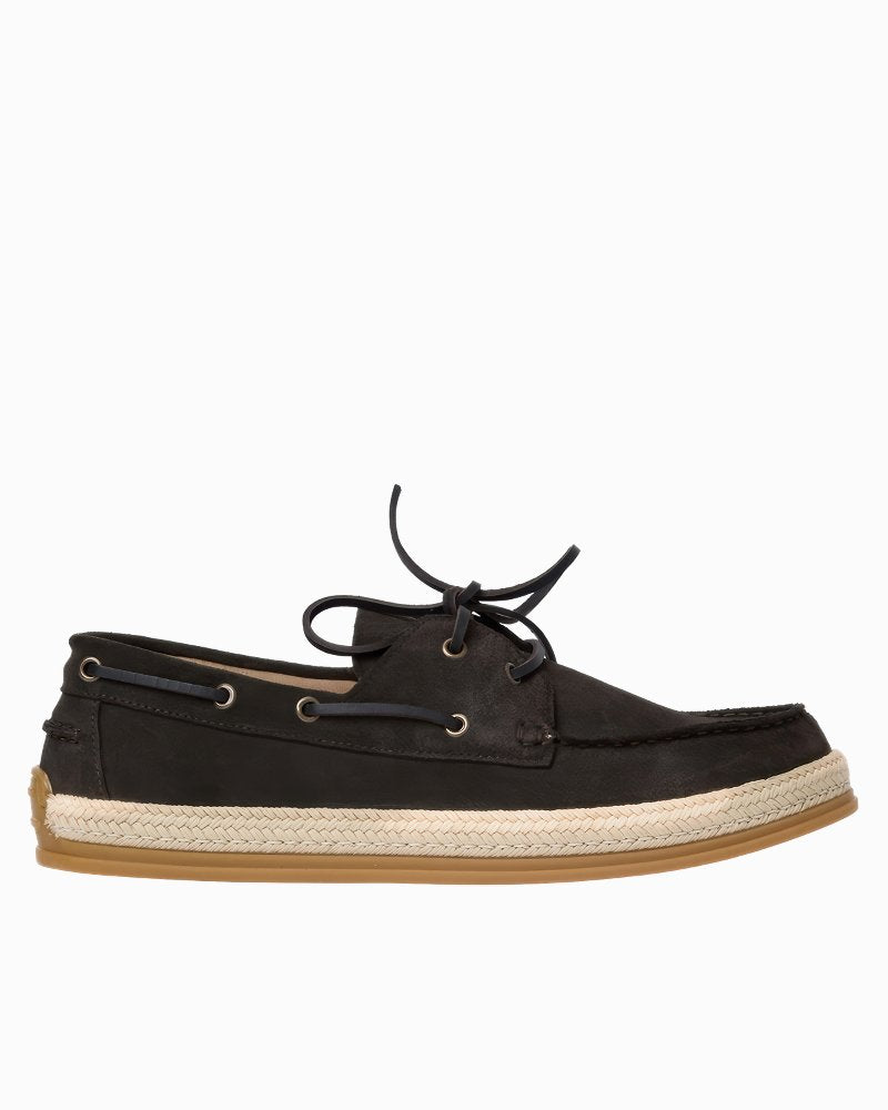 André Assous Allen Brown Suede Boat Shoes - Dark Brown