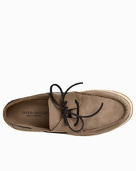André Assous Allen Sand Suede Boat Shoes - Sand