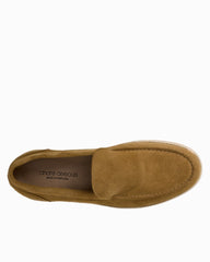 André Assous Angelo Cognac Suede Loafers - Cognac