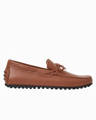 André Assous Gabe Cognac Tumbled Leather Loafers - Cognac