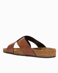 André Assous Max Cognac Leather Sandals - Cognac