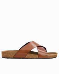André Assous Max Cognac Leather Sandals - Cognac
