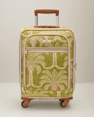 Spartina Green Tropical 20-Inch Expandable Rolling Suitcase - Castillo Green Palms