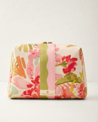 Spartina Green Tropical Large Cosmetic Pouch - Castillo Tropical