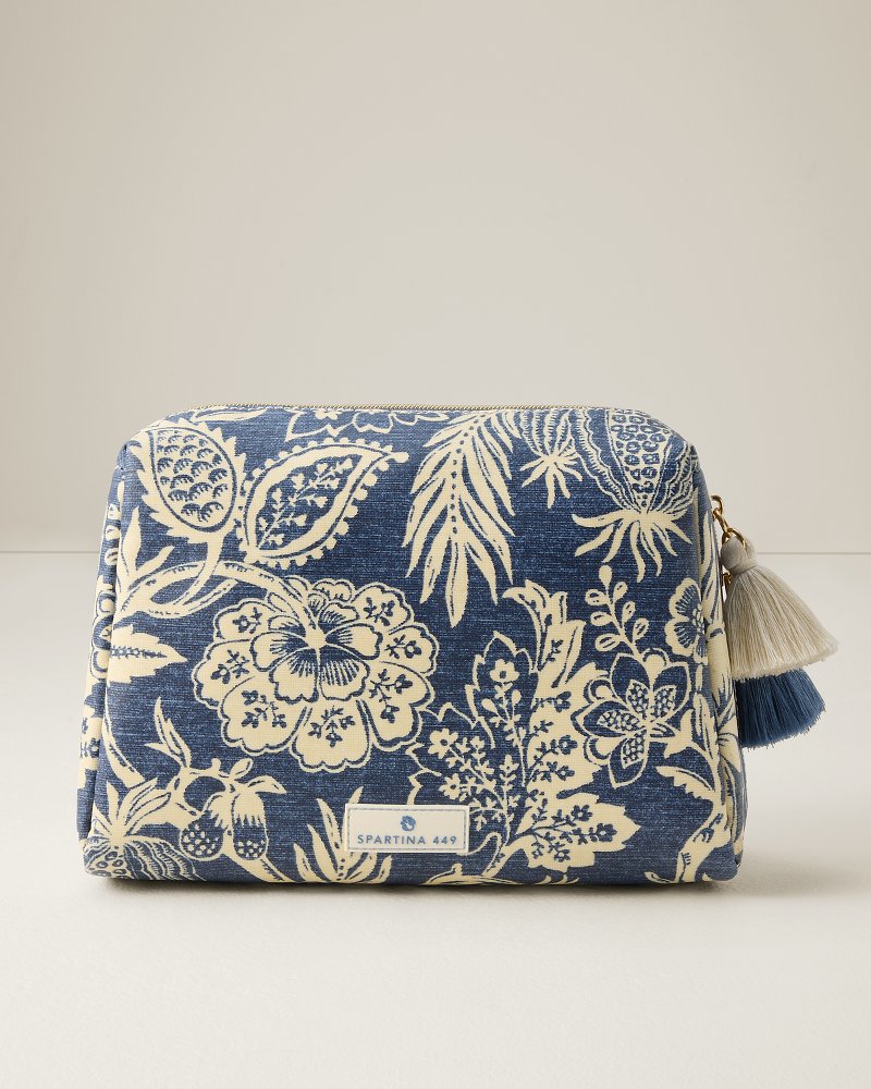Spartina Flagler Blue Large Cosmetic Pouch - Flagler Blue