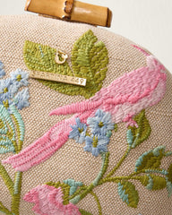 Spartina Minaudiere Seawall Bird Clutch - Light Beige
