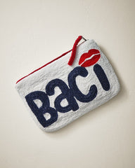 Baci Beaded Clutch - White