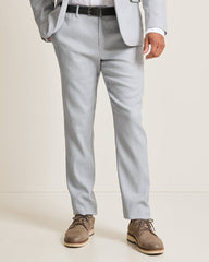 Big & Tall Latigo Beach Linen-Blend Flat-Front Pants - Bala Shark