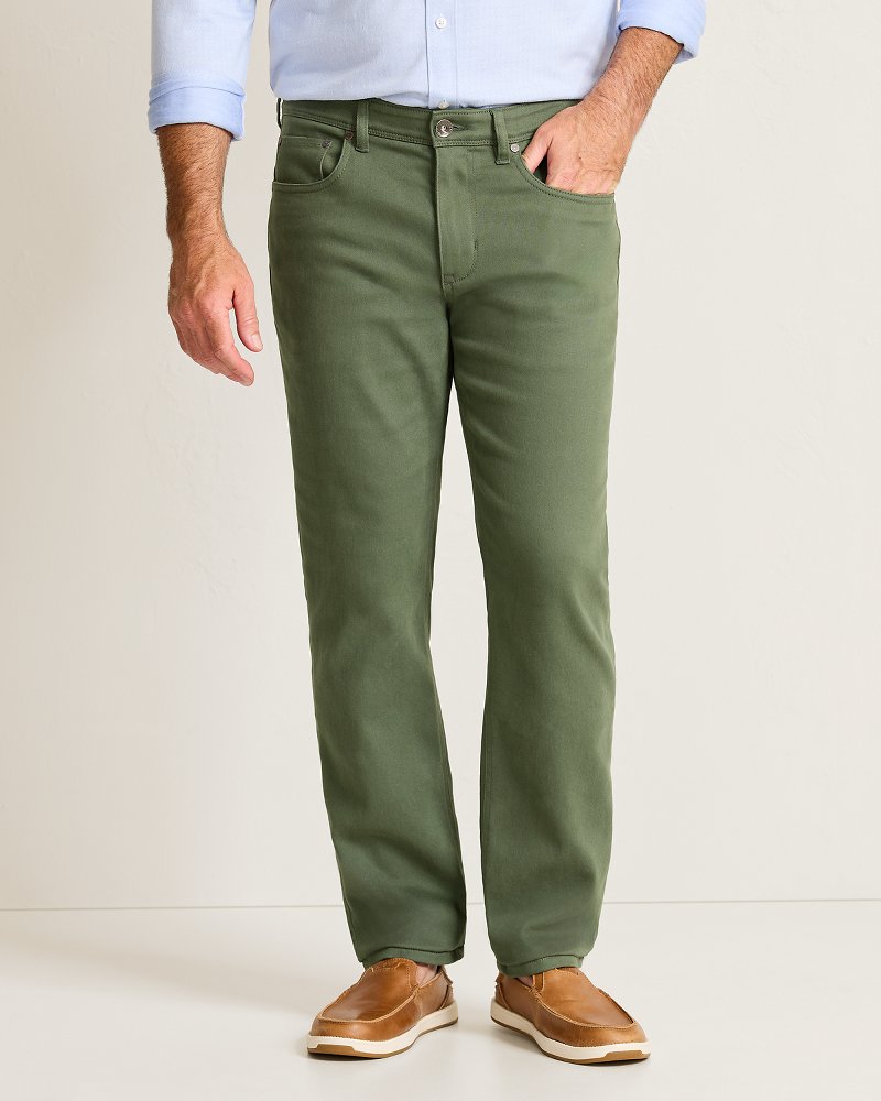 Big & Tall Boracay Traveler 5-Pocket Pants - Palm Moss
