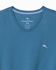 Big & Tall New Bali Skyline V-Neck T-Shirt - Dutch Blue