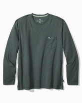 Big & Tall Bali Skyline Long-Sleeve T-Shirt - Dark Twilight Blue