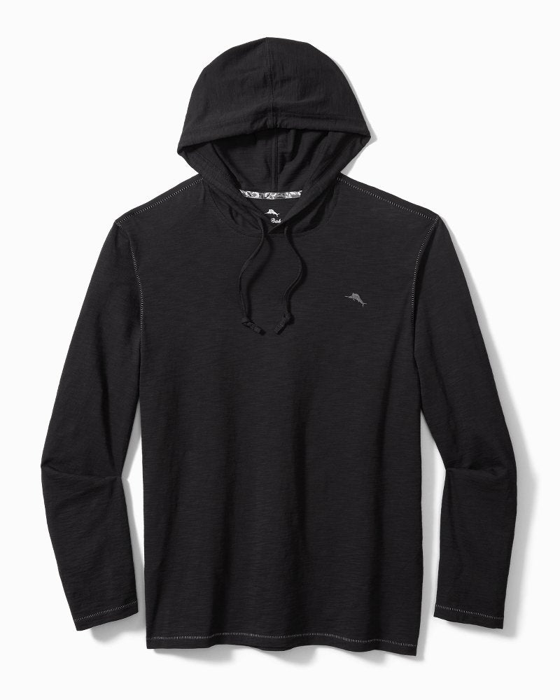 Big & Tall Bali Beach Long-Sleeve Hoodie - Black