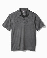 Big & Tall Palm Coast Tropic Fade IslandZone® Polo - Onyx