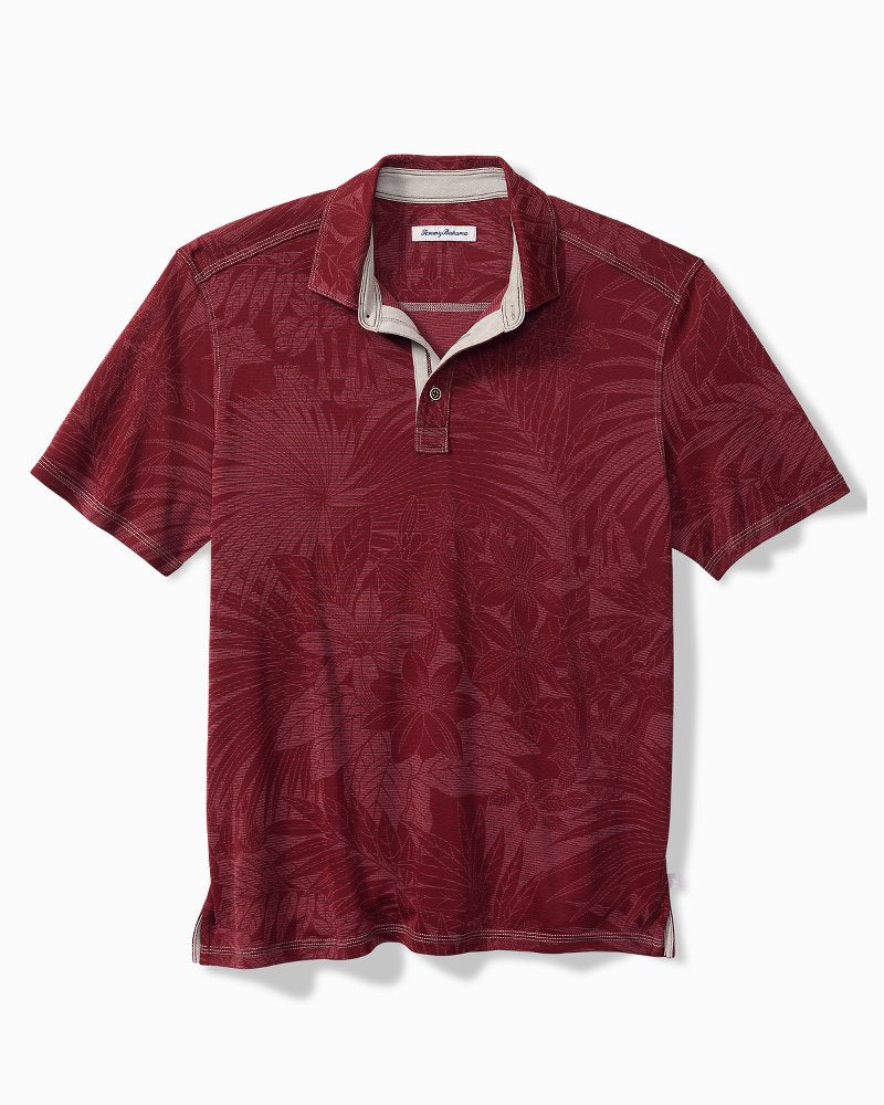 Big & Tall Santiago Paradise Polo - Maroon Berry