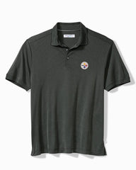 Big & Tall NFL Bay Stripe IslandZone Polo - pittsburgh_steelers
