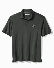 Big & Tall NFL Bay Stripe IslandZone Polo - las_vegas_raiders