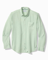 Big & Tall San Lucio Sol Stripe Stretch Knit Shirt - Silky Green